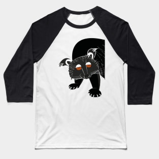 Black bear cat Baseball T-Shirt